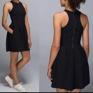 Lululemon "Here to there" black dress.